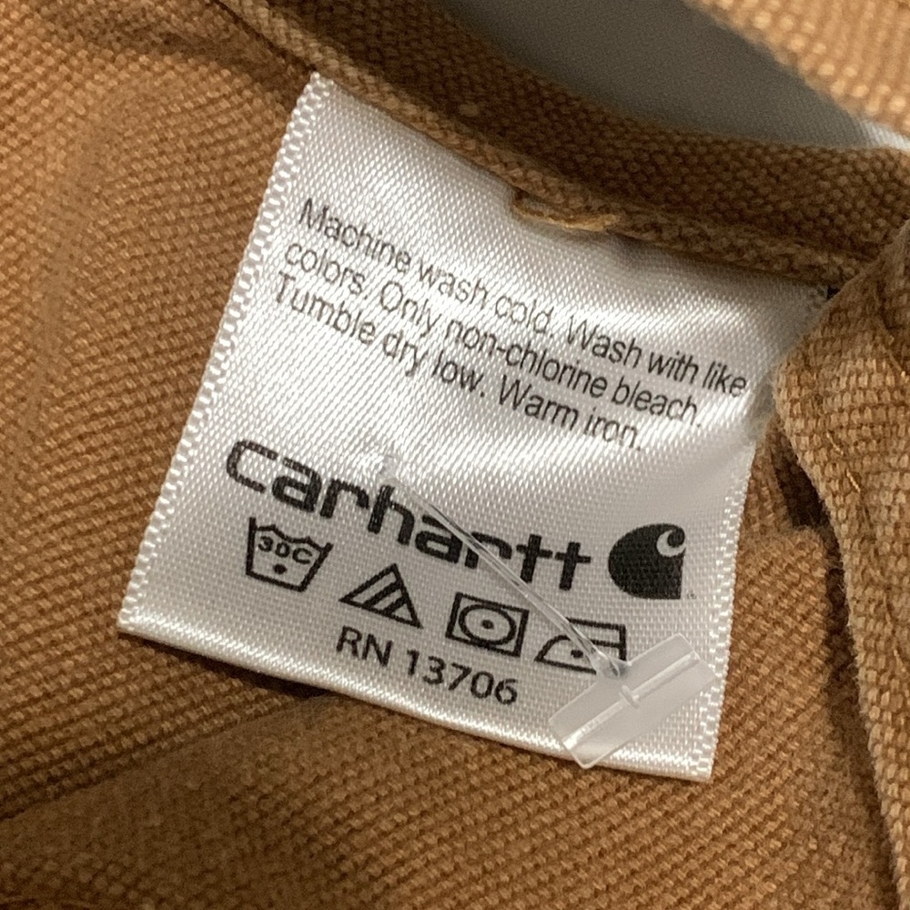 Boys Carhartt Brown Overalls Size 12M GUC - Picture 7 of 8